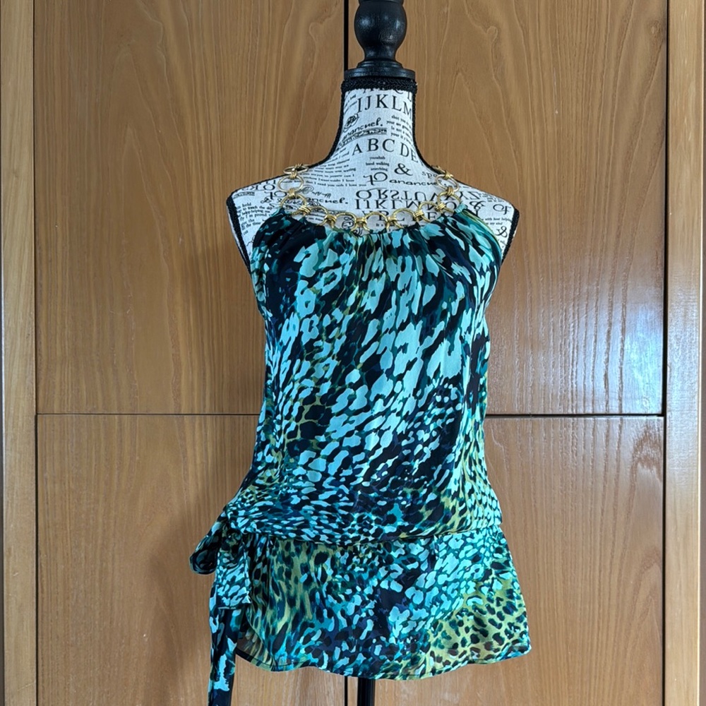 Arden B. Multicolor Animal Print Blouse